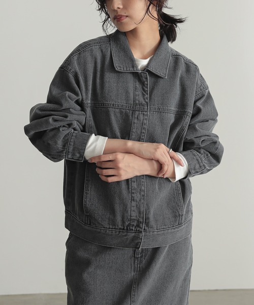 [セットアップ対応]ルーズデニムジャケット【オーガニックコットン】（デニムジャケット）｜for/c（フォーシー）