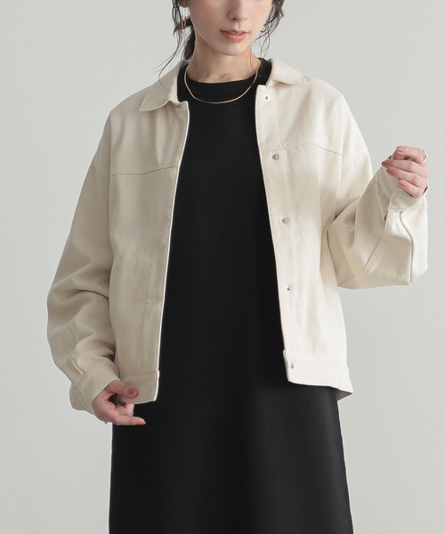 [セットアップ対応]ルーズデニムジャケット【オーガニックコットン】（デニムジャケット）｜for/c（フォーシー）
