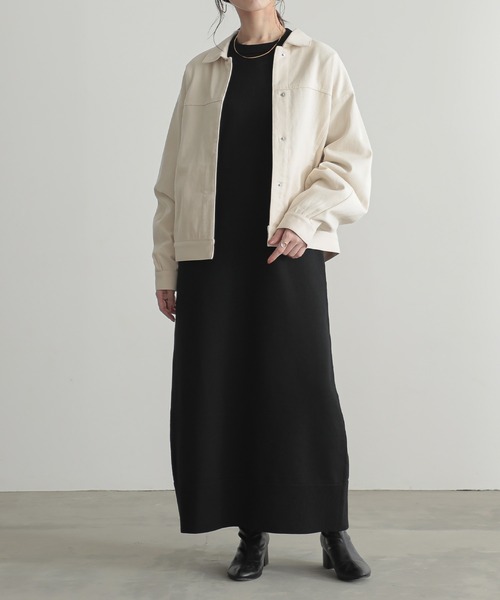 [セットアップ対応]ルーズデニムジャケット【オーガニックコットン】（デニムジャケット）｜for/c（フォーシー）