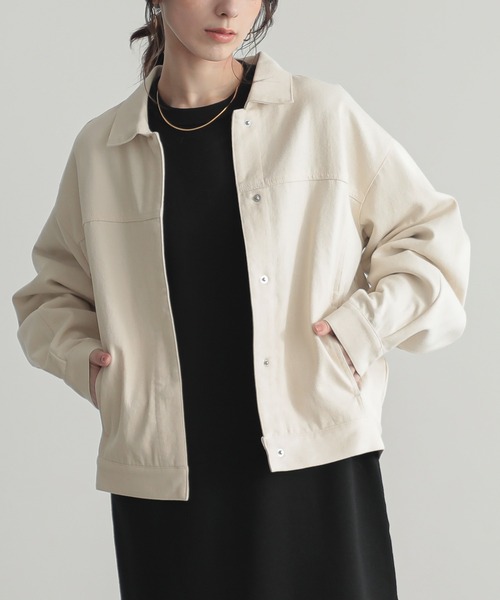 [セットアップ対応]ルーズデニムジャケット【オーガニックコットン】（デニムジャケット）｜for/c（フォーシー）