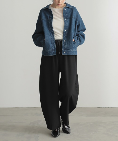 [セットアップ対応]ルーズデニムジャケット【オーガニックコットン】（デニムジャケット）｜for/c（フォーシー）