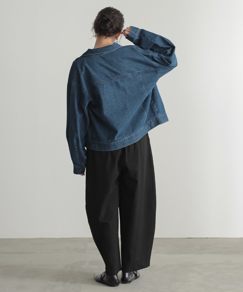 [セットアップ対応]ルーズデニムジャケット【オーガニックコットン】（デニムジャケット）｜for/c（フォーシー）