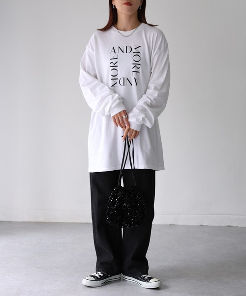 セール】GILDAN スクエアロゴプリントロンT（Tシャツ/カットソー