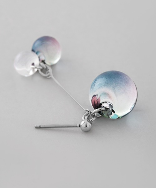 ANEMONE（アネモネ）の「クリアカラースフィアピアス（ピアス（両耳用）・レディース・マルチ/ブルー・FREE）」の6枚目の写真