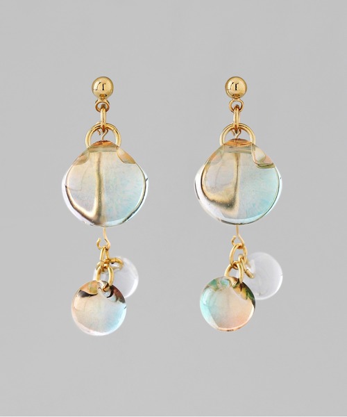 ANEMONE（アネモネ）の「クリアカラースフィアピアス（ピアス（両耳用）・レディース・マルチ/ブルー・FREE）」の9枚目の写真