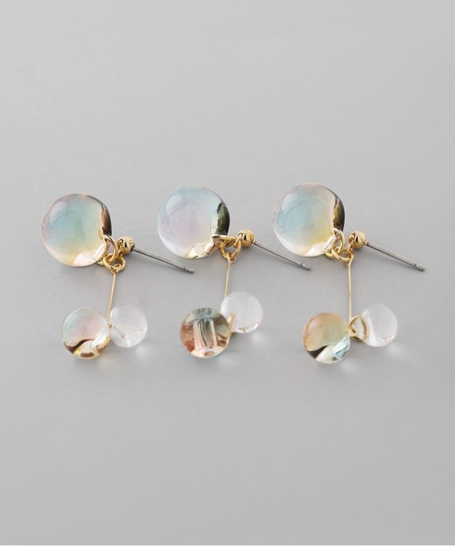 ANEMONE（アネモネ）の「クリアカラースフィアピアス（ピアス（両耳用）・レディース・マルチ/ブルー・FREE）」の4枚目の写真