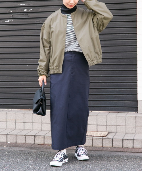 FORK&SPOON（フォークアンドスプーン）の「『WEB/一部店舗限定』FORK&SPOON　レザーライクブルゾン（ブルゾン・レディース・ブラック/ブラウン・1）」の12枚目の写真