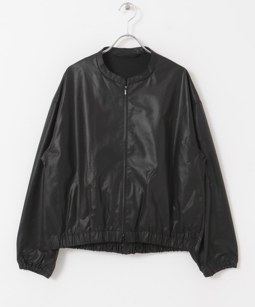 FORK&SPOON（フォークアンドスプーン）の「『WEB/一部店舗限定』FORK&SPOON　レザーライクブルゾン（ブルゾン・レディース・ブラック/ブラウン・1）」の13枚目の写真