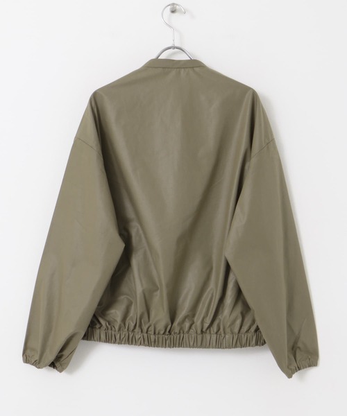 FORK&SPOON（フォークアンドスプーン）の「『WEB/一部店舗限定』FORK&SPOON　レザーライクブルゾン（ブルゾン・レディース・ブラック/ブラウン・1）」の17枚目の写真