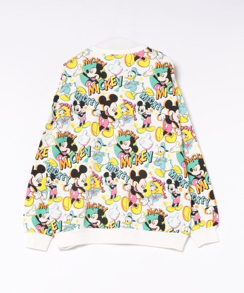 Disney(ディズニー)の「親子お揃い ディズニー 総柄 トレーナー 9845A(スウェット・レディース・ホワイト系2/ホワイト系1・XL/L/M/S)」の3枚目の写真