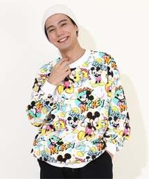Disney（ディズニー）の「親子お揃い ディズニー 総柄 トレーナー 9845A（スウェット・レディース）」