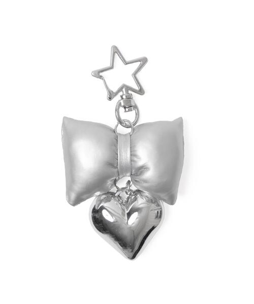 WEGO（ウィゴー）の「WEGO/クッションリボンハートキーホルダー（キーホルダー・レディース・ピンク/ブルー/シルバー/ブラック・FREE）」の8枚目の写真