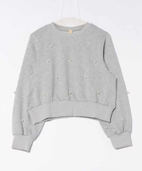 Q（キュー）の「ドットパール スウェット（スウェット・レディース・ブラック/ライトグレー・MEDIUM）」の12枚目の写真