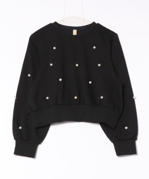 Q（キュー）の「ドットパール スウェット（スウェット・レディース・ブラック/ライトグレー・MEDIUM）」の9枚目の写真