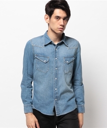 SHIPS JET BLUE | SHIPS JET BLUE: ユーズドライク デニムウェスタンシャツ(シャツ/ブラウス)