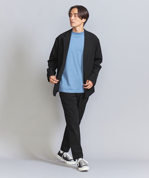 小松マテーレ ウラケ 1プリーツ テーパードパンツ ‐セットアップ ストレッチ 1200024F2084_l1_a039.jpg