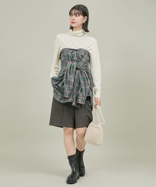 BEVERLY HILLS POLO CLUB（ビバリーヒルズポロクラブ）の「【BEVERLY HILLS POLO CLUB/ビバリーヒルズポロクラブ】チェックルーズシャツ（シャツ/ブラウス・レディース・イエロー系その他/グリーン系その他/ブルー系その他・38）」の9枚目の写真