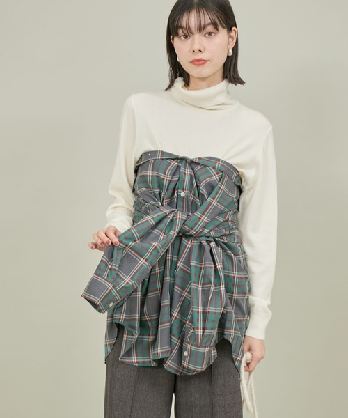 BEVERLY HILLS POLO CLUB（ビバリーヒルズポロクラブ）の「【BEVERLY HILLS POLO CLUB/ビバリーヒルズポロクラブ】チェックルーズシャツ（シャツ/ブラウス・レディース・イエロー系その他/グリーン系その他/ブルー系その他・38）」の10枚目の写真