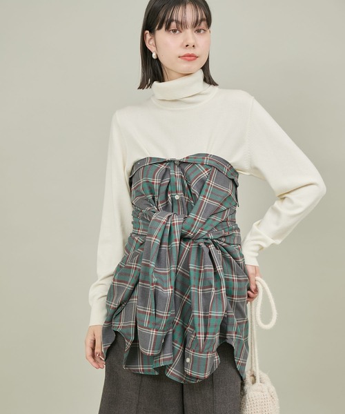 BEVERLY HILLS POLO CLUB（ビバリーヒルズポロクラブ）の「【BEVERLY HILLS POLO CLUB/ビバリーヒルズポロクラブ】チェックルーズシャツ（シャツ/ブラウス・レディース・イエロー系その他/グリーン系その他/ブルー系その他・38）」の11枚目の写真