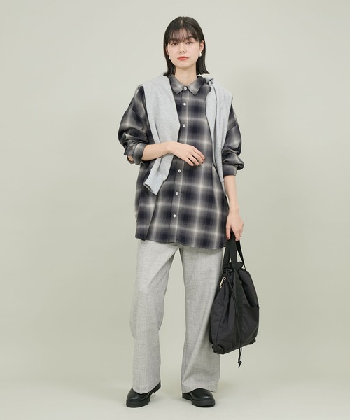 BEVERLY HILLS POLO CLUB（ビバリーヒルズポロクラブ）の「【BEVERLY HILLS POLO CLUB/ビバリーヒルズポロクラブ】チェックルーズシャツ（シャツ/ブラウス・レディース・イエロー系その他/グリーン系その他/ブルー系その他・38）」の12枚目の写真