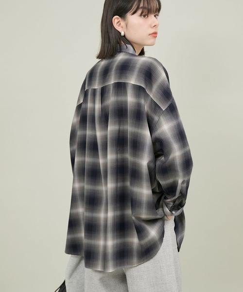 BEVERLY HILLS POLO CLUB（ビバリーヒルズポロクラブ）の「【BEVERLY HILLS POLO CLUB/ビバリーヒルズポロクラブ】チェックルーズシャツ（シャツ/ブラウス・レディース・イエロー系その他/グリーン系その他/ブルー系その他・38）」の16枚目の写真