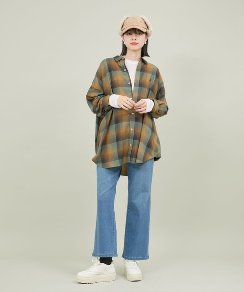 BEVERLY HILLS POLO CLUB（ビバリーヒルズポロクラブ）の「【BEVERLY HILLS POLO CLUB/ビバリーヒルズポロクラブ】チェックルーズシャツ（シャツ/ブラウス・レディース・イエロー系その他/グリーン系その他/ブルー系その他・38）」の19枚目の写真