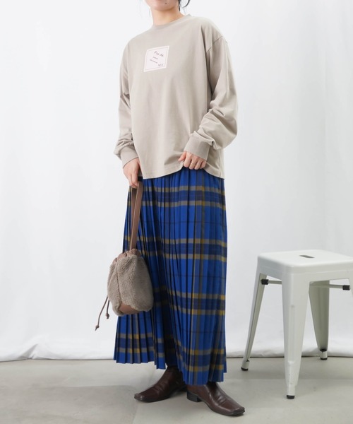 LUCA/LADY LUCK LUCA(ルカ/レディラックルカ)の「LC/LLL ボックスプリントロンT(Tシャツ/カットソー・レディース・グレー/オフホワイト/オレンジ/チャコールグレー・FREE)」の19枚目の写真