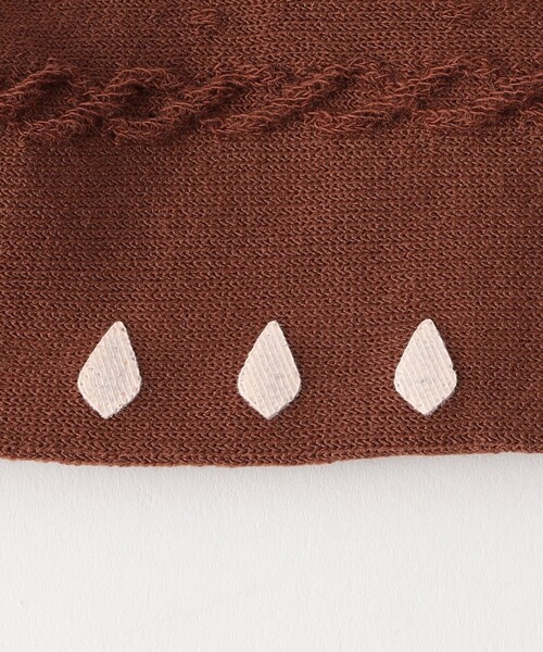 green label relaxing（グリーンレーベルリラクシング）の「GLR フロート アミタイツ / キッズ  100cm-140cm（タイツ/ストッキング・キッズ・グレー/ナチュラル/ダークブラウン/ブラウン・M(110-130cm)/L(120-140cm)/S(100-110cm)）」の7枚目の写真