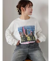 ehka sopo | ヴィンテージ風プリントロンT(Tシャツ/カットソー)