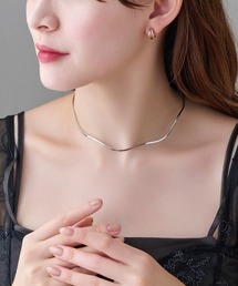 2setメタルレイヤードネックカフ&ネックレス/チョーカー