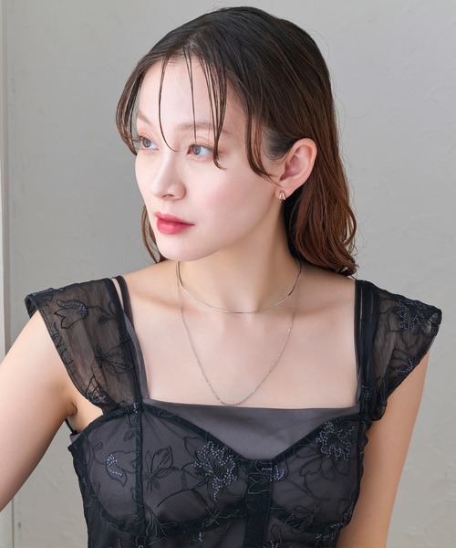 Phoebe（フィービィー）の「2setメタルレイヤードネックカフ&ネックレス/チョーカー（チョーカー・レディース・シルバー/イエローゴールド・FREE）」の13枚目の写真