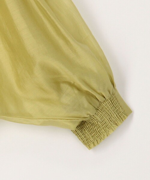 MICO COULIER（ミコクリエ）の「《新色追加》シアーサテンドルマンスリーブシャツ（シャツ/ブラウス・レディース・チャコールグレー/ベージュ/マスタード/ピンク/ブラウン・38）」の9枚目の写真