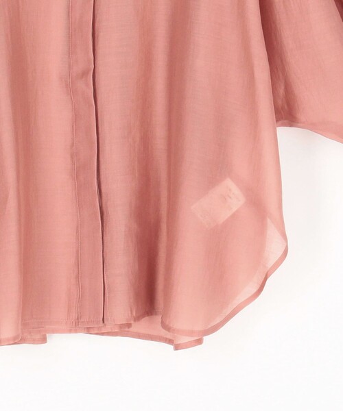 MICO COULIER（ミコクリエ）の「《新色追加》シアーサテンドルマンスリーブシャツ（シャツ/ブラウス・レディース・チャコールグレー/ベージュ/マスタード/ピンク/ブラウン・38）」の20枚目の写真