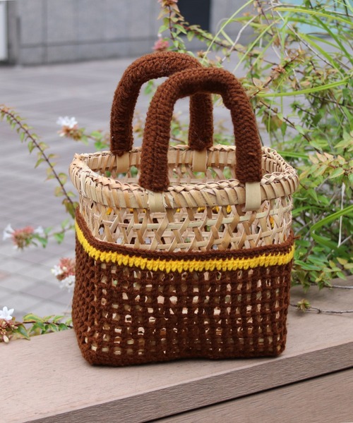 THAILAND MADE / タイランド メイド】かごバッグ / パームツリー