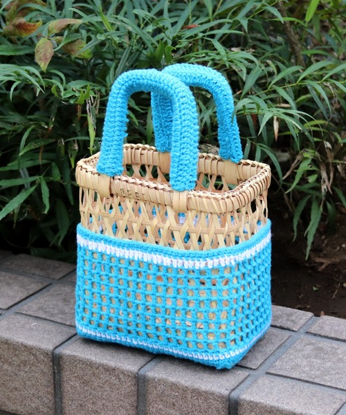 THAILAND MADE / タイランド メイド】かごバッグ / パームツリー