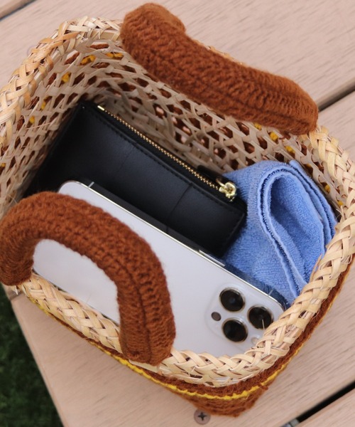 THAILAND MADE / タイランド メイド】かごバッグ / パームツリー