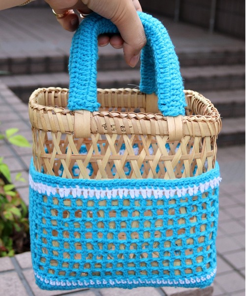 THAILAND MADE / タイランド メイド】かごバッグ / パームツリー