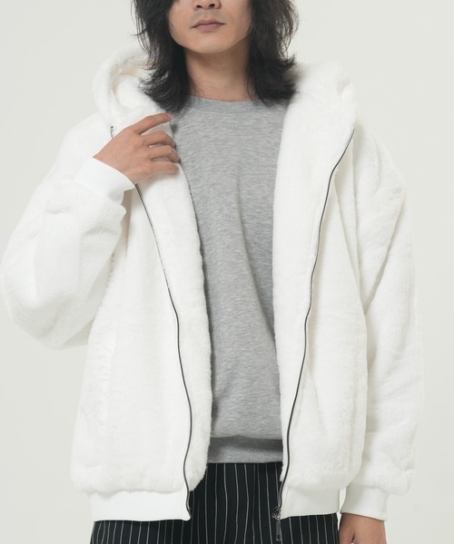 CORISCO（コリスコ）の「ファーブルゾン(M1)（ブルゾン・メンズ・ベージュ/その他1/その他2/その他3/ホワイト/ブラック/グレー/ブルー/シルバー・MEDIUM/LARGE/X-LARGE）」の2枚目の写真