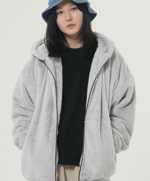 CORISCO（コリスコ）の「ファーブルゾン(M1)（ブルゾン・メンズ・ベージュ/その他1/その他2/その他3/ホワイト/ブラック/グレー/ブルー/シルバー・MEDIUM/LARGE/X-LARGE）」の7枚目の写真