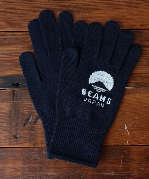 BEAMS JAPAN（ビームス　ジャパン）の「【別注】tet. / ビームス ジャパン ロゴ グローブ Vol.2 Women（手袋・レディース・ネイビー/オレンジ/ブラウン/ブラック/ブルー系その他3/グレー/ダークブラウン/インディゴブルー・ONE SIZE）」の6枚目の写真