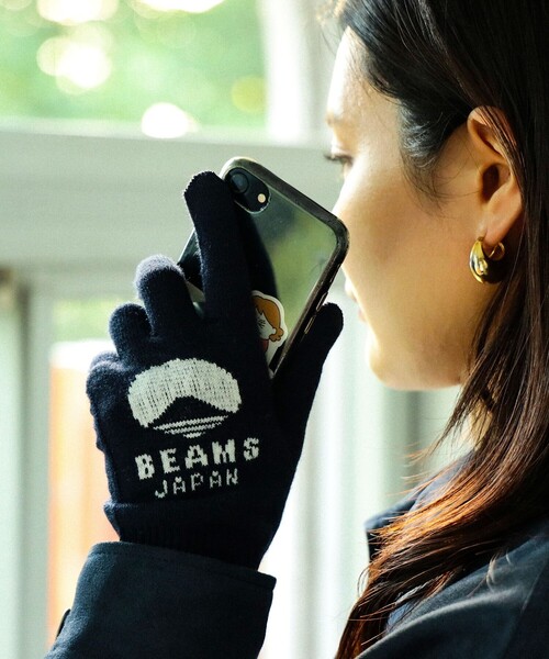 BEAMS JAPAN（ビームス　ジャパン）の「【別注】tet. / ビームス ジャパン ロゴ グローブ Vol.2 Women（手袋・レディース・ネイビー/オレンジ/ブラウン/ブラック/ブルー系その他3/グレー/ダークブラウン/インディゴブルー・ONE SIZE）」の11枚目の写真