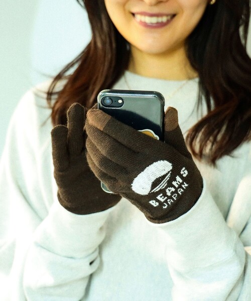 BEAMS JAPAN（ビームス　ジャパン）の「【別注】tet. / ビームス ジャパン ロゴ グローブ Vol.2 Women（手袋・レディース・ネイビー/オレンジ/ブラウン/ブラック/ブルー系その他3/グレー/ダークブラウン/インディゴブルー・ONE SIZE）」の16枚目の写真