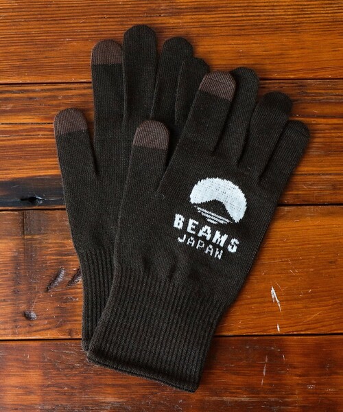 BEAMS JAPAN（ビームス　ジャパン）の「【別注】tet. / ビームス ジャパン ロゴ グローブ Vol.2 Women（手袋・レディース・ネイビー/オレンジ/ブラウン/ブラック/ブルー系その他3/グレー/ダークブラウン/インディゴブルー・ONE SIZE）」の17枚目の写真