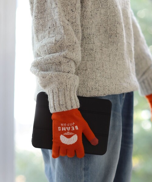 BEAMS JAPAN（ビームス　ジャパン）の「【別注】tet. / ビームス ジャパン ロゴ グローブ Vol.2 Women（手袋・レディース・ネイビー/オレンジ/ブラウン/ブラック/ブルー系その他3/グレー/ダークブラウン/インディゴブルー・ONE SIZE）」の19枚目の写真