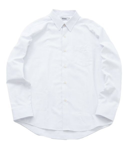 GLAZOS(グラソス)の「【大人向けサイズあり】カルゼ・ドレスシャツ(シャツ/ブラウス・キッズ・ホワイト/サックスブルー・XS/L/M/S)」の2枚目の写真