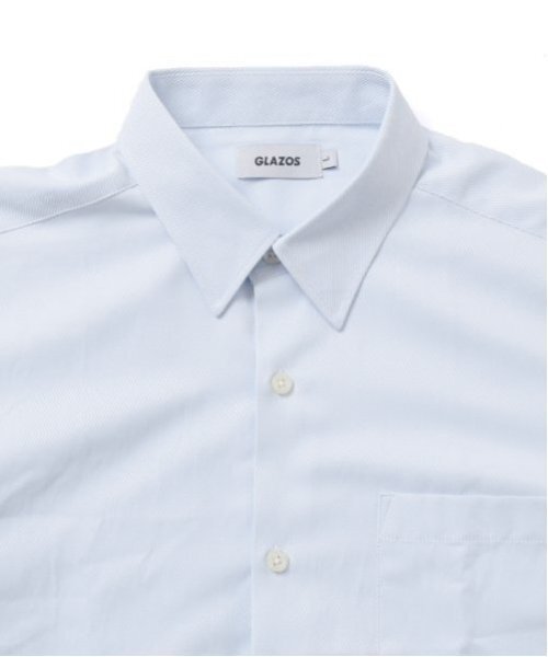 GLAZOS(グラソス)の「【大人向けサイズあり】カルゼ・ドレスシャツ(シャツ/ブラウス・キッズ・ホワイト/サックスブルー・XS/L/M/S)」の4枚目の写真