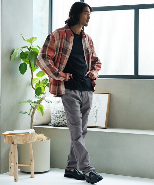 jiggys shop(ジギーズショップ)の「極ラクストレッチ裏起毛スリムテーパードイージーパンツ(その他パンツ・メンズ・ネイビー/ブラック/ホワイト/チャコールグレー/グレー系その他・X-LARGE/LARGE/MEDIUM/SMALL)」の17枚目の写真