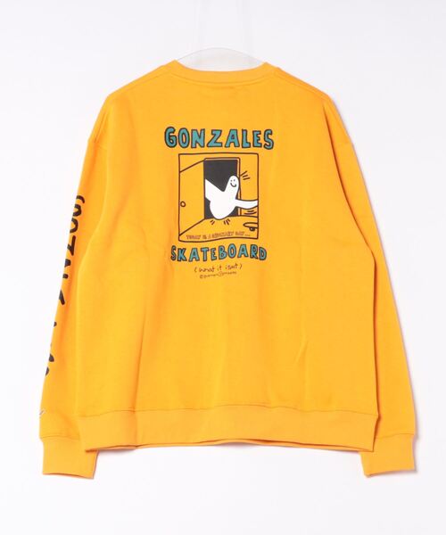 (What it isNt)ART BY MARKGONZALES(ワットイットイズント)の「【(What it isNt)ART BY MARKGONZALES / (ワットイットイズント) アートバイマークゴンザレス リラックスフィット バックプリント 裏起毛 クルーネックトレーナー ユニセックス(スウェット・メンズ・ホワイト系その他2/ホワイト系その他/ゴールド系その他/ブルー系その他/ピンク系その他2/グリーン系その他2・X-LARGE/LARGE/MEDIUM)」の11枚目の写真