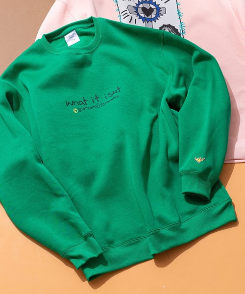 (What it isNt)ART BY MARKGONZALES(ワットイットイズント)の「【(What it isNt)ART BY MARKGONZALES / (ワットイットイズント) アートバイマークゴンザレス リラックスフィット バックプリント 裏起毛 クルーネックトレーナー ユニセックス(スウェット・メンズ・ホワイト系その他2/ホワイト系その他/ゴールド系その他/ブルー系その他/ピンク系その他2/グリーン系その他2・X-LARGE/LARGE/MEDIUM)」の3枚目の写真