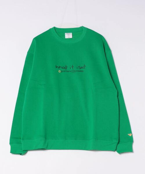 (What it isNt)ART BY MARKGONZALES(ワットイットイズント)の「【(What it isNt)ART BY MARKGONZALES / (ワットイットイズント) アートバイマークゴンザレス リラックスフィット バックプリント 裏起毛 クルーネックトレーナー ユニセックス(スウェット・メンズ・ホワイト系その他2/ホワイト系その他/ゴールド系その他/ブルー系その他/ピンク系その他2/グリーン系その他2・X-LARGE/LARGE/MEDIUM)」の17枚目の写真